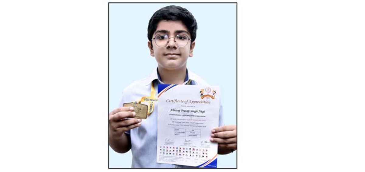 CMS student becomes Gold Topper in National Competition